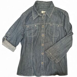 Tribal Jeans Denim Button-Up Shirt